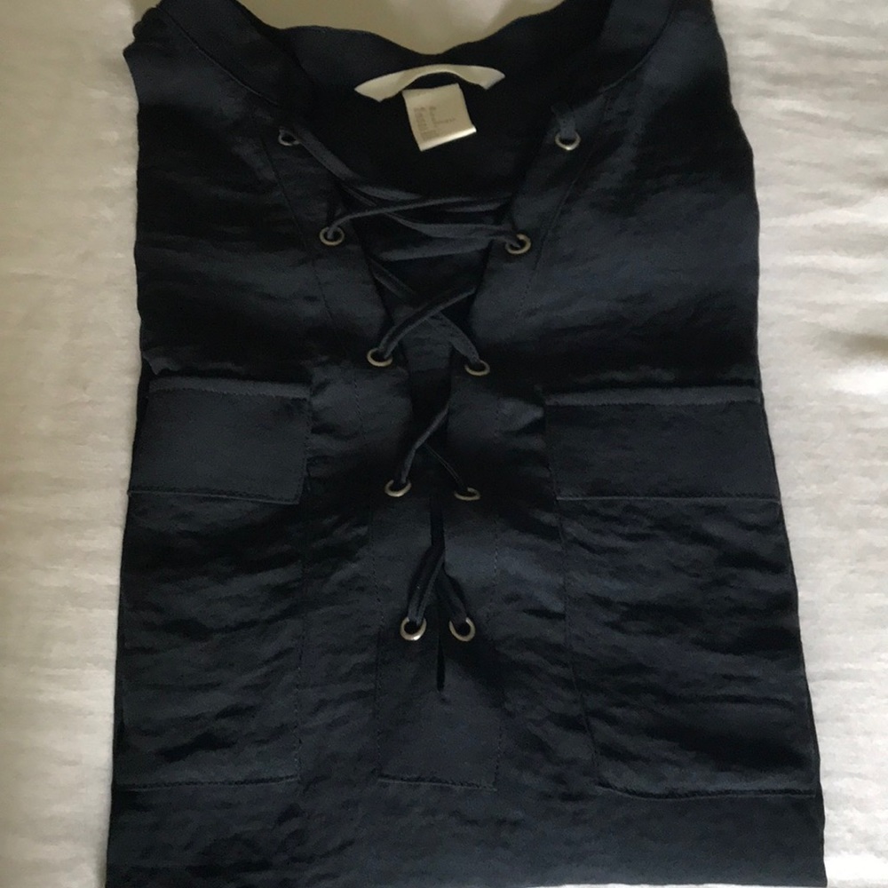 Long sleeve black top, new without tags